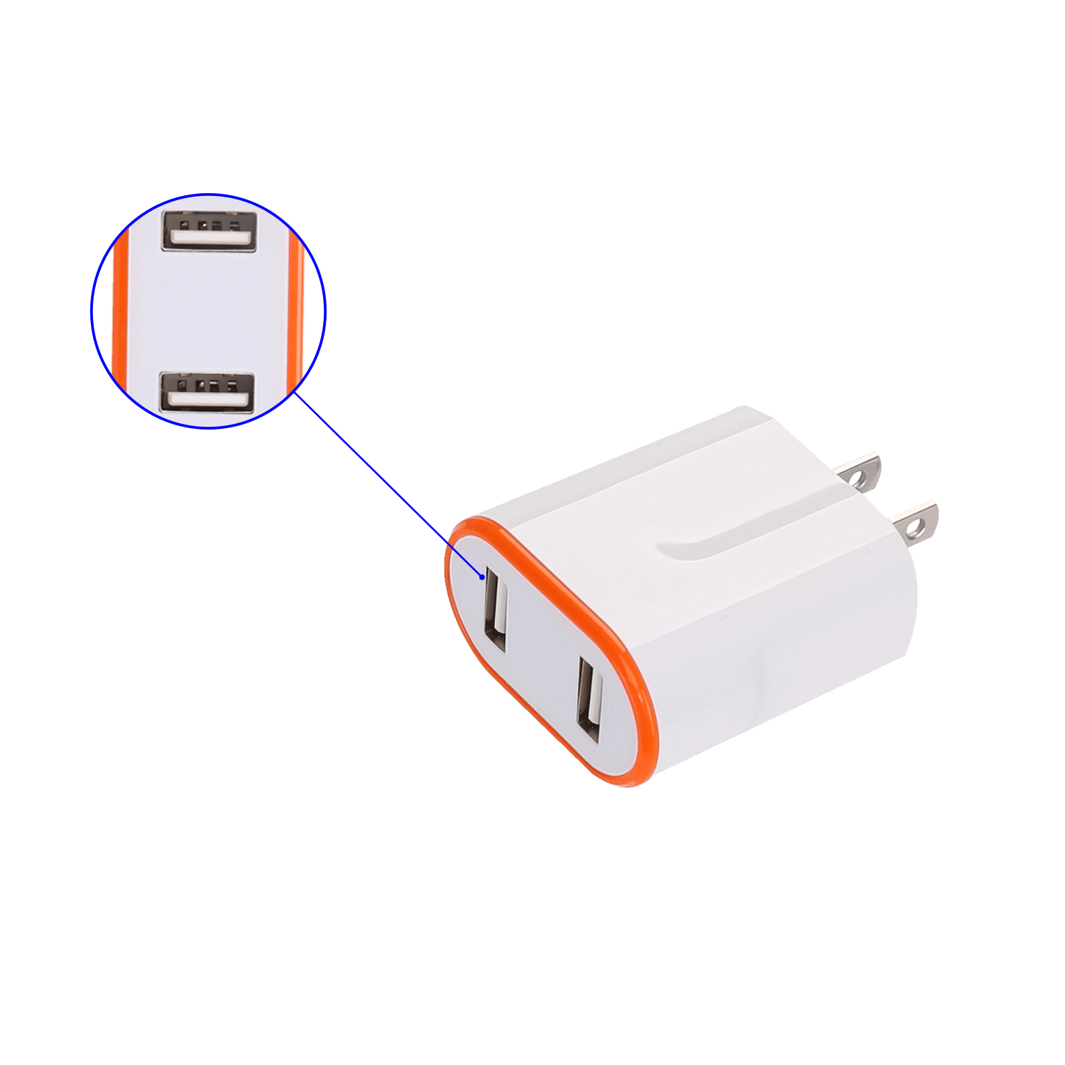 2.4A  Dual USB Wall Charger 