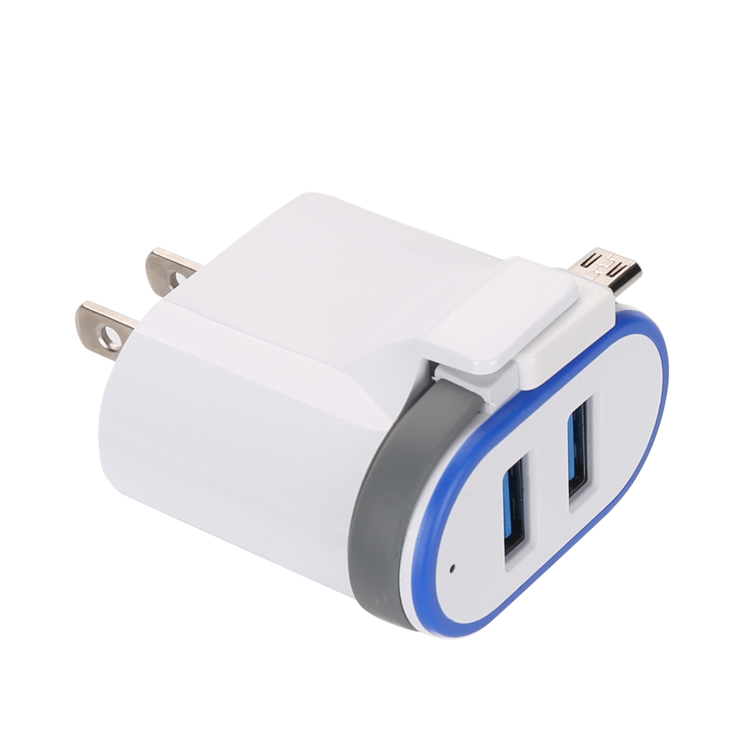 2.1Amp dual USB Home Charger With Micro USB Cable